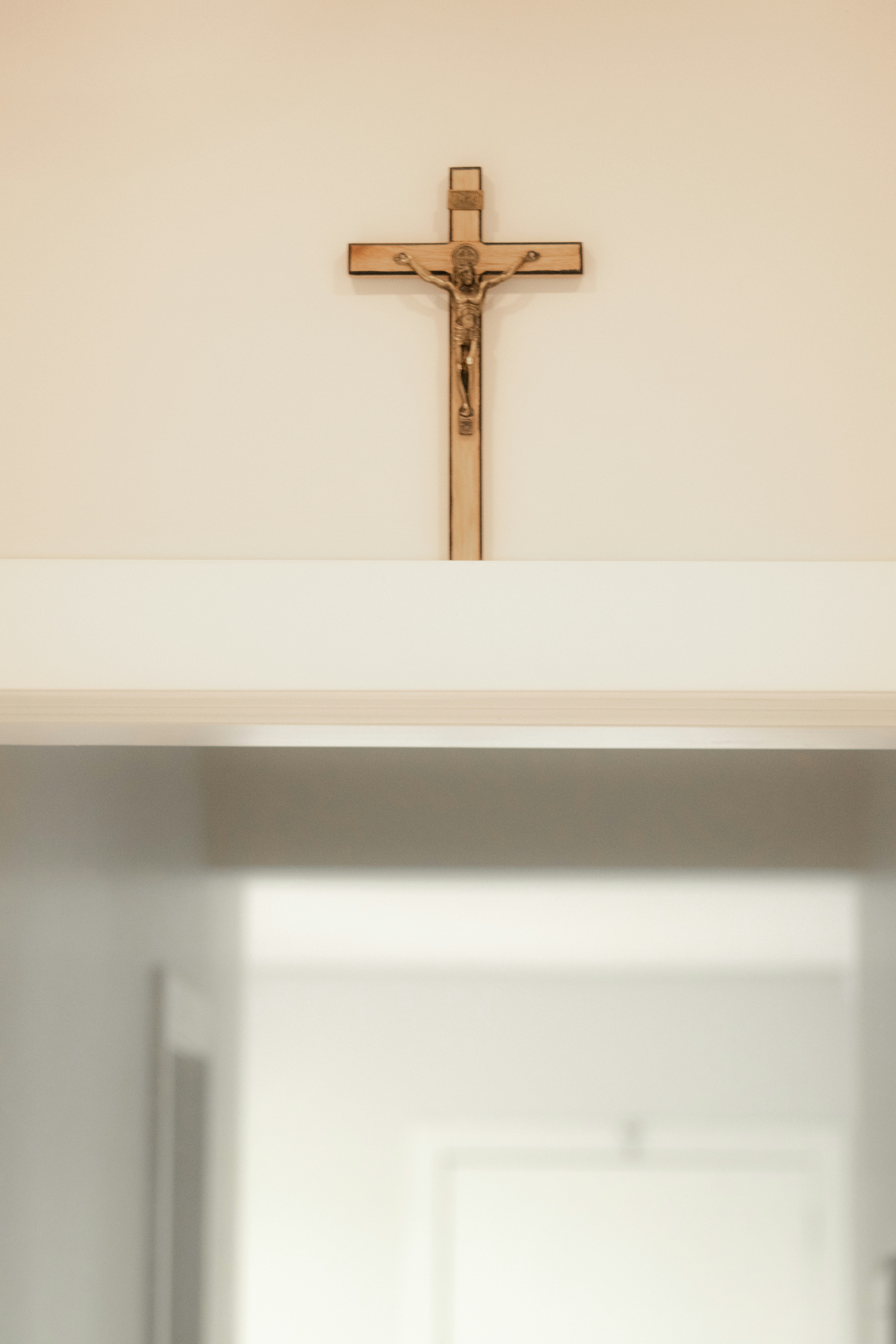 cross on wall